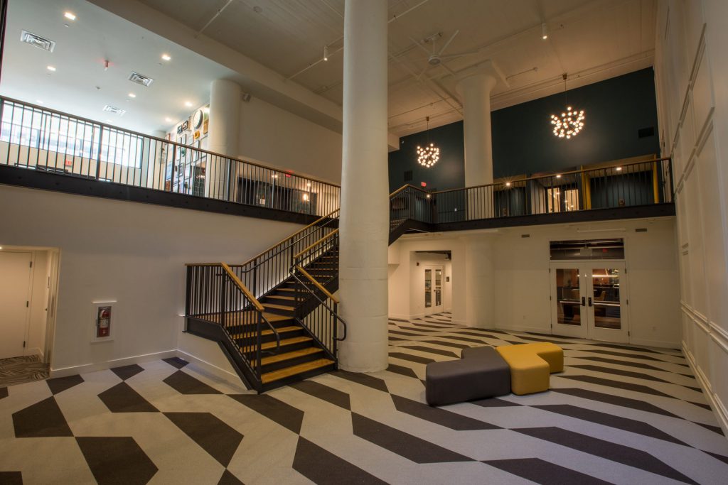 lobby interior with staircase by shannon construction