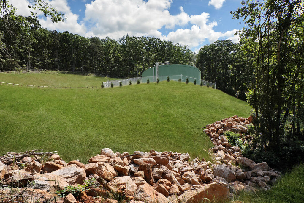 Hillandale tank construction project that Langston is working on