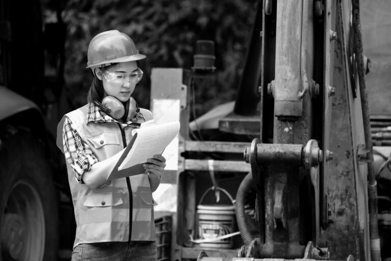 female construction worker on jobsite