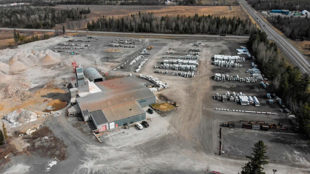 Central Precast distribution facility aerial view