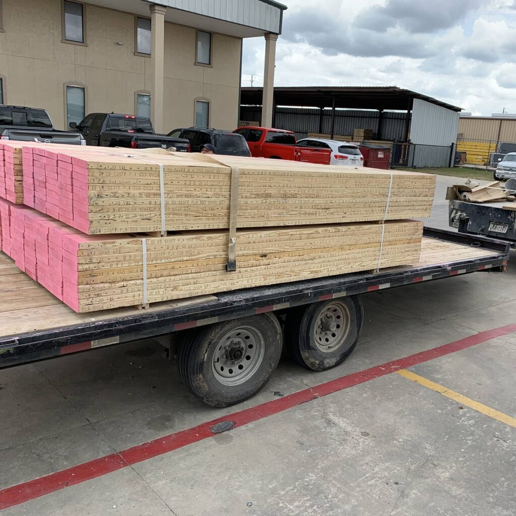 indian mill planks loaded on truck bed