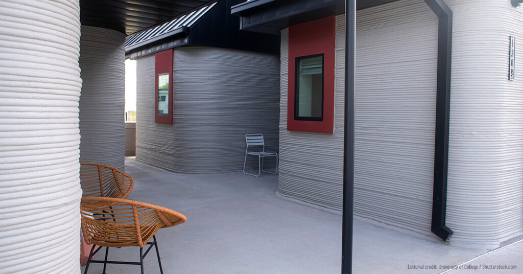 microhome village in texas built using 3D printer for homeless and low income housing