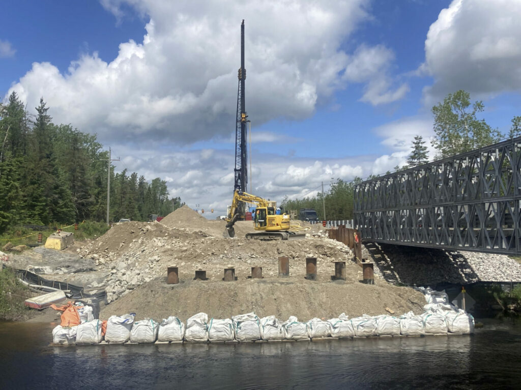 powell foundations equipment on jobsite