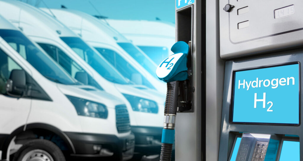 hydrogen fill station for hydrogen powered vehicles