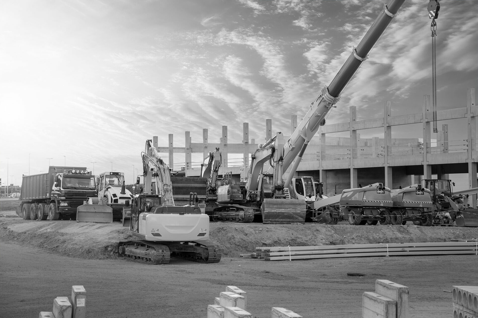 construction equipment building infrastructure