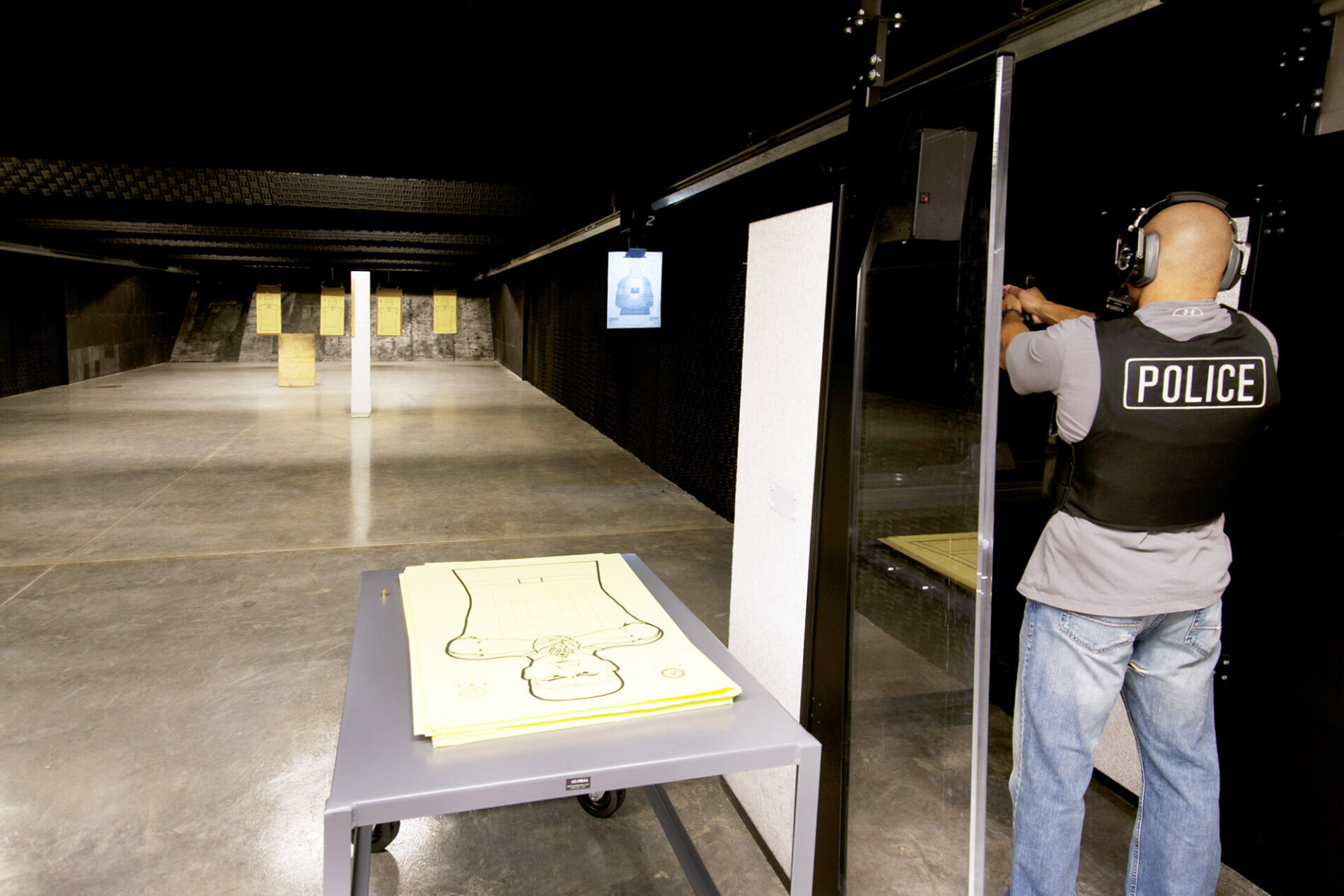 gun range in a police station